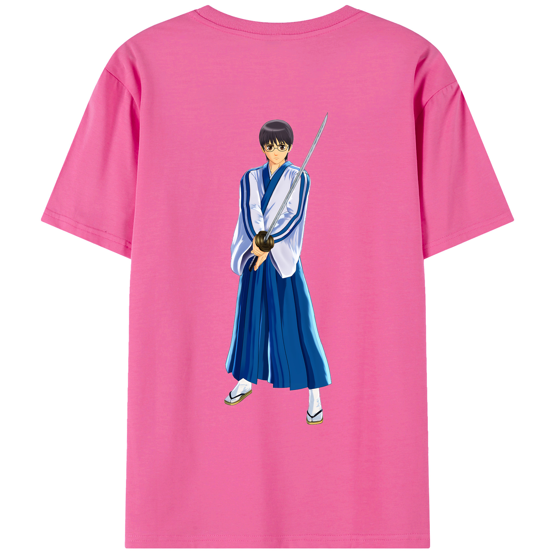 （画像用） ぎんたま 坂田銀時（さかたぎんとき） 神楽 志村新八（しむら しんぱち） GINTAMA Sakata Gintoki Kagura Shimura Shinpachi レディース半袖Tシャツ(バックプリント)